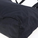 PRADA Tote Bag Nylon Black Gold Auth bs30070-15