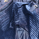 PRADA Tote Bag Nylon Black Gold Auth bs30070-19