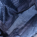 PRADA Tote Bag Nylon Black Gold Auth bs30070-22