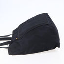 PRADA Tote Bag Nylon Black Gold Auth bs30070-3