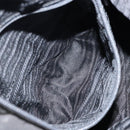 PRADA Shoulder Bag Nylon Leather Black Gold Auth bs30072-21