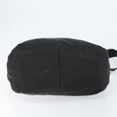 PRADA Shoulder Bag Nylon Leather Black Gold Auth bs30072-5