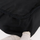 PRADA Beads Tote Bag Nylon Black Silver Auth bs30073-15