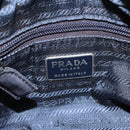 PRADA Beads Tote Bag Nylon Black Silver Auth bs30073-18