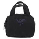 PRADA Beads Tote Bag Nylon Black Silver Auth bs30073-13