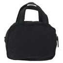 PRADA Beads Tote Bag Nylon Black Silver Auth bs30073-2