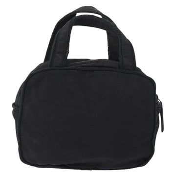 PRADA Beads Tote Bag Nylon Black Silver Auth bs30073 - 0