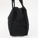PRADA Beads Tote Bag Nylon Black Silver Auth bs30073-3