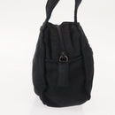 PRADA Beads Tote Bag Nylon Black Silver Auth bs30073-4