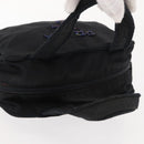 PRADA Beads Tote Bag Nylon Black Silver Auth bs30073-6