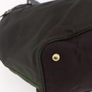 PRADA Tote Bag Nylon Khaki Gold Auth bs30074-14