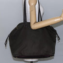 PRADA Tote Bag Nylon Khaki Gold Auth bs30074-23