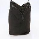 PRADA Tote Bag Nylon Khaki Gold Auth bs30074-4