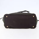 PRADA Tote Bag Nylon Khaki Gold Auth bs30074-5