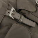 PRADA Backpack Nylon Gray Silver Auth bs30075-20