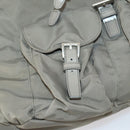PRADA Backpack Nylon Gray Silver Auth bs30075-25