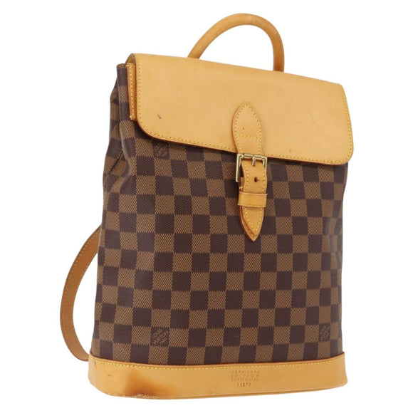 LOUIS VUITTON Damier Ebene Arlucan Backpack N99038 LV Auth bs30076