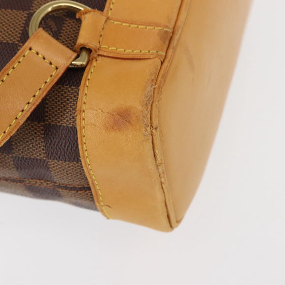 LOUIS VUITTON Damier Ebene Arlucan Backpack N99038 LV Auth bs30076