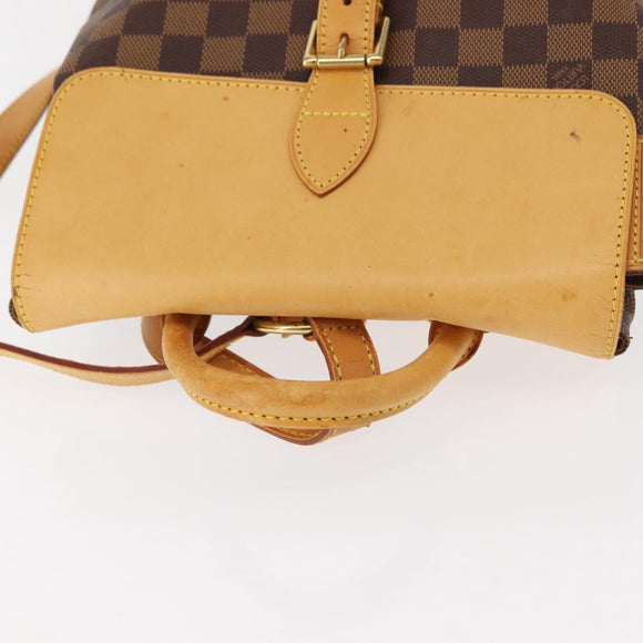 LOUIS VUITTON Damier Ebene Arlucan Backpack N99038 LV Auth bs30076