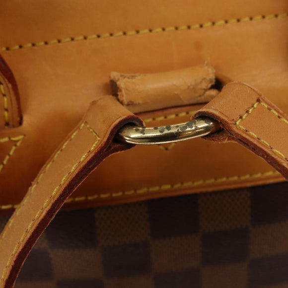 LOUIS VUITTON Damier Ebene Arlucan Backpack N99038 LV Auth bs30076