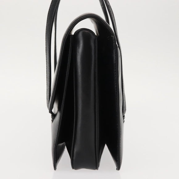 LOEWE Anagram Tote Bag Leather Black Gold Auth bs30079