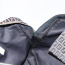 FENDI Zucchino Canvas Tote Bag Navy Gold Auth bs30080-19