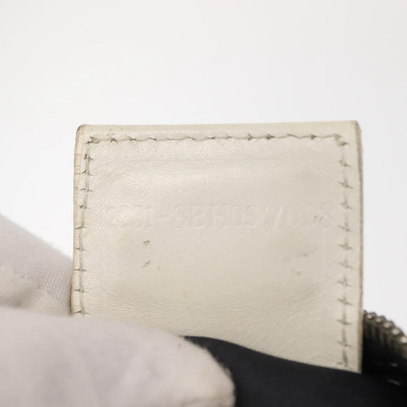 FENDI Zucchino Canvas Tote Bag Navy Gold Auth bs30080