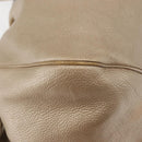 Salvatore Ferragamo Gancini Marissa Tote Bag Leather Beige Silver Auth bs30081-9