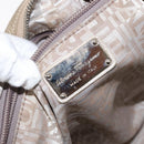 Salvatore Ferragamo Gancini Marissa Tote Bag Leather Beige Silver Auth bs30081-20