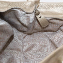 Salvatore Ferragamo Gancini Marissa Tote Bag Leather Beige Silver Auth bs30081-21