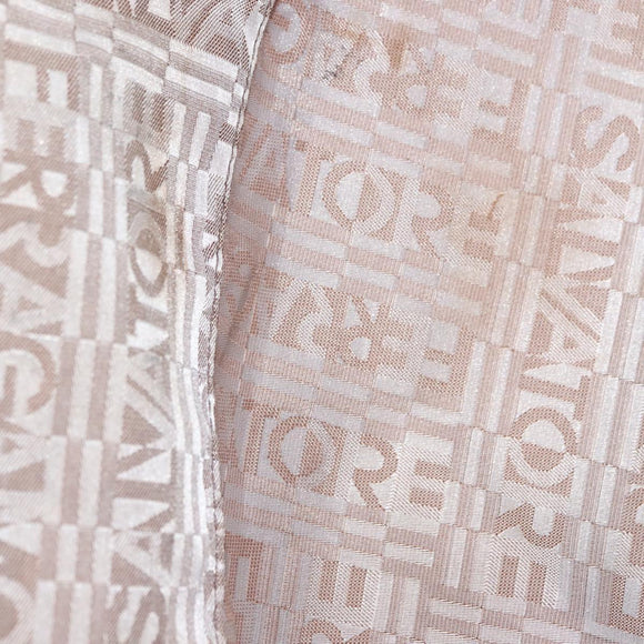 Salvatore Ferragamo Gancini Marissa Tote Bag Leather Beige Silver Auth bs30081