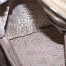 Salvatore Ferragamo Gancini Marissa Tote Bag Leather Beige Silver Auth bs30081-24