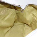 Salvatore Ferragamo Gancini Marissa Tote Bag Leather White Silver Auth bs30082-17