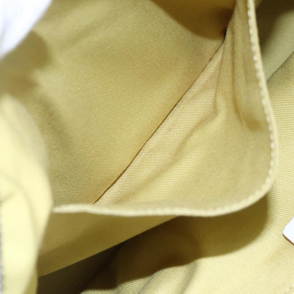 Salvatore Ferragamo Gancini Marissa Tote Bag Leather White Silver Auth bs30082