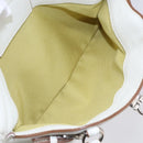 Salvatore Ferragamo Gancini Marissa Tote Bag Leather White Silver Auth bs30082-21