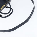 SAINT LAURENT Mini Boston Bag Leather 2way Navy Gold Auth bs30084-8