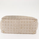 CHANEL New Travel Line Tote Bag Nylon Beige Gold CC Auth bs30087-6