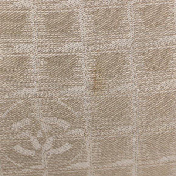 CHANEL New Travel Line Tote Bag Nylon Beige Gold CC Auth bs30087