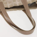 CHANEL New Travel Line Tote Bag Nylon Beige Gold CC Auth bs30087-8