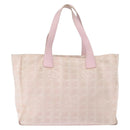 CHANEL New Travel Line Tote Bag Nylon Pink CC Auth bs30088-2