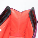 CHANEL Tote Bag Cotton Purple Black CC Auth bs30089-20