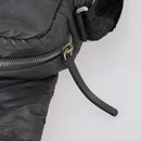 CHANEL Cococoon Shoulder Bag Nylon Gray Silver CC Auth bs30090-10