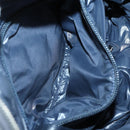 CHANEL Cococoon Shoulder Bag Nylon Gray Silver CC Auth bs30090-21