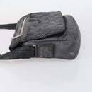 CHANEL Cococoon Shoulder Bag Nylon Gray Silver CC Auth bs30090-4