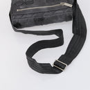 CHANEL Cococoon Shoulder Bag Nylon Gray Silver CC Auth bs30090-7