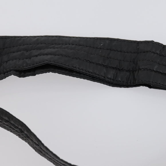 CHANEL Cococoon Shoulder Bag Nylon Gray Silver CC Auth bs30090