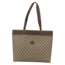 GUCCI GG Supreme Tote Bag PVC Beige 156 02 109 Auth bs30092-13