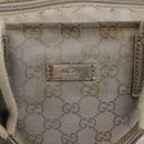 GUCCI GG Canvas Sherry Line Tote Bag Silver 131228 Auth bs30093-17