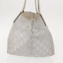 GUCCI GG Canvas Sherry Line Tote Bag Silver 131228 Auth bs30093-3