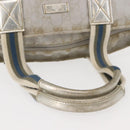 GUCCI GG Canvas Sherry Line Tote Bag Silver 131228 Auth bs30093-7